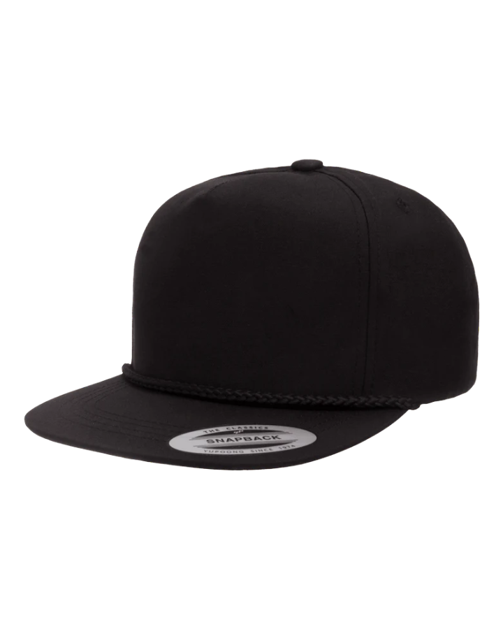 Yupoong 6002 Classic Poplin Golf Cap Black Yupoong 6002 Classic Poplin Golf Cap Black
