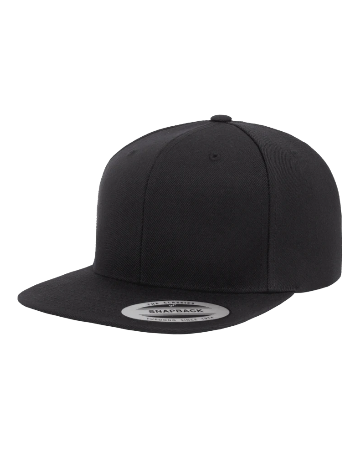 Yupoong 6089M Premium Snapback Black Yupoong 6089M Premium Snapback Black