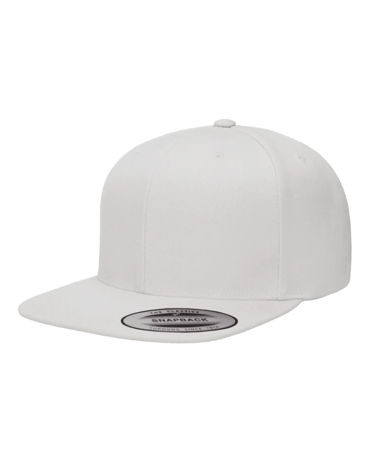 Yupoong 6089M Premium Snapback White Yupoong 6089M Premium Snapback White