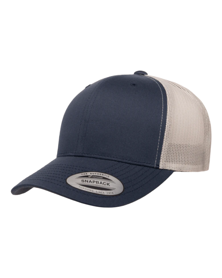 Yupoong 6606 6-Panel Coyote Navy/Silver Yupoong 6606 6-Panel Coyote Navy/Silver