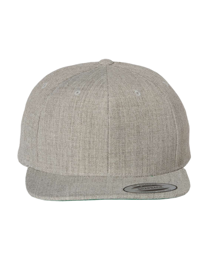 Yupoong 6089M Premium Snapback Heather Grey Yupoong 6089M Premium Snapback Heather Grey