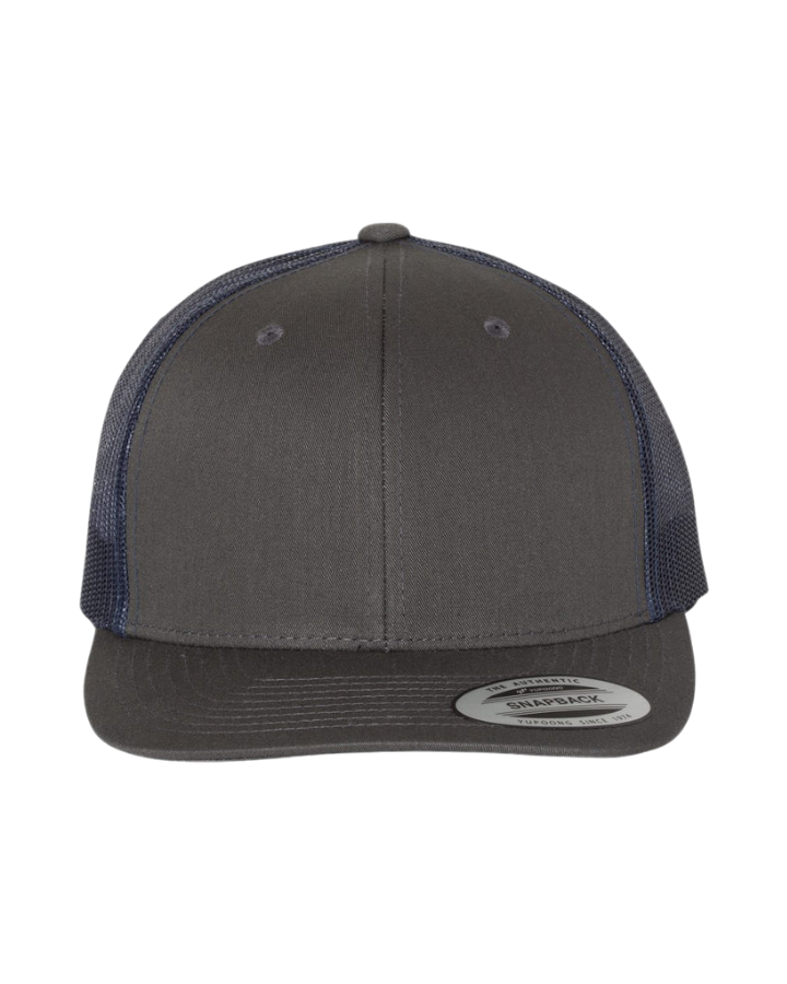 Yupoong 6606 6-Panel Charcoal/Navy Yupoong 6606 6-Panel Charcoal/Navy