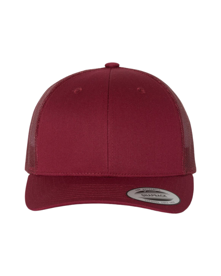 Yupoong 6606 6-Panel Heather Cranberry Yupoong 6606 6-Panel Heather Cranberry