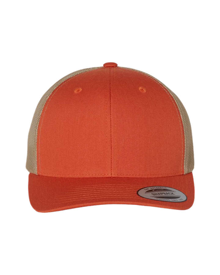Yupoong 6606 6-Panel Rustic Orange/Khaki Yupoong 6606 6-Panel Rustic Orange/Khaki